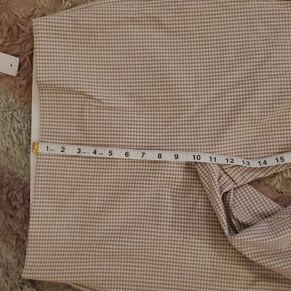 Loft Gingham pants high waisted skinny pants NWT sz 12 - Picture 4 of 8